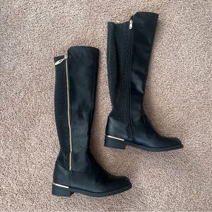 Womens Heel Knee High Riding Boots